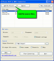 Freez Flv to Mp3 Converter screenshot